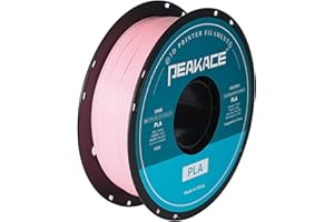 PEAKACE PLA 3D Printer Filament 1.75mm, High Fluidity, No Clogging, High-Speed Printing, Dimensional Accuracy +/- 0.03mm, 1kg(2.2lbs) Spool, Pink