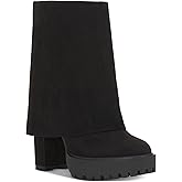 INC Womens Acelina Faux Suede Cuffed Booties Black 7 Medium (B,M)
