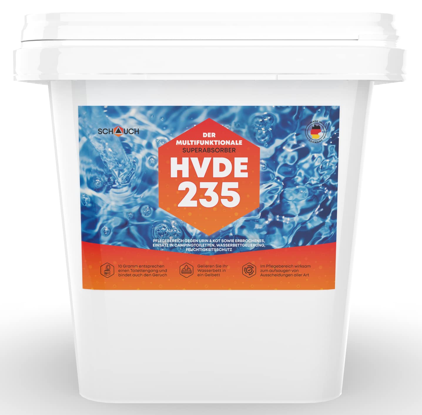 Schauch Binding Agent Granules Camping Toilet Convert Odour-Absorbing Excretions and Liquids of Almost All Kinds into Solid Mass