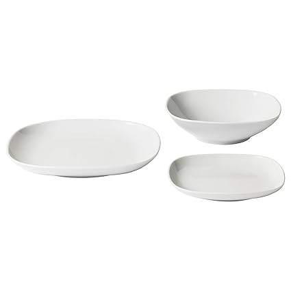 Ikea 702 773 54 Vardera 18 Piece Dinnerware Set White Amazon Co