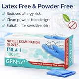 Gen X Nitrile Examination Gloves Medium Blue 100 per box SHOW-ME view 6