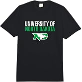 University of North Dakota Fighting Hawks Stacked Comfort Colors Adult Heavyweight T-Shirt