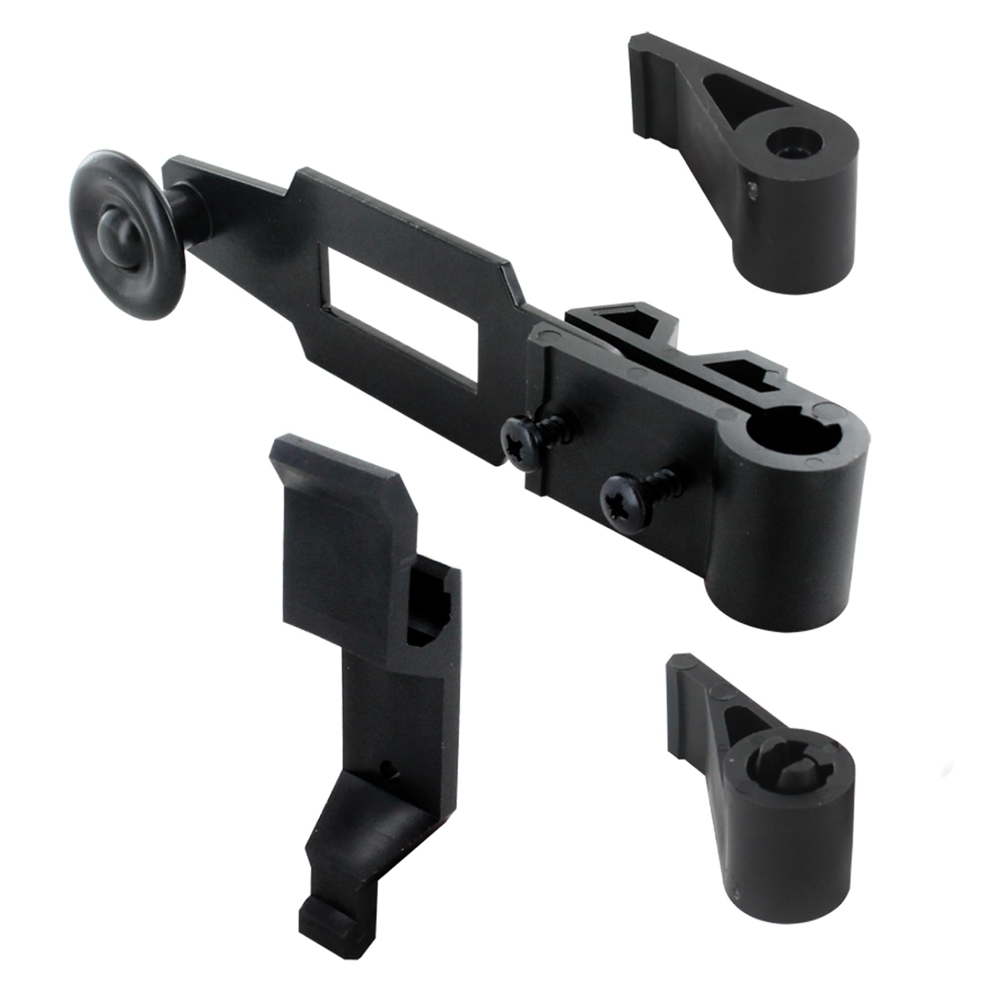 Accessories for Casement shutters - Closure System for shutters and shutters - Matte Black Made of Resistant Polyamide Material - Long Durability - Made in France