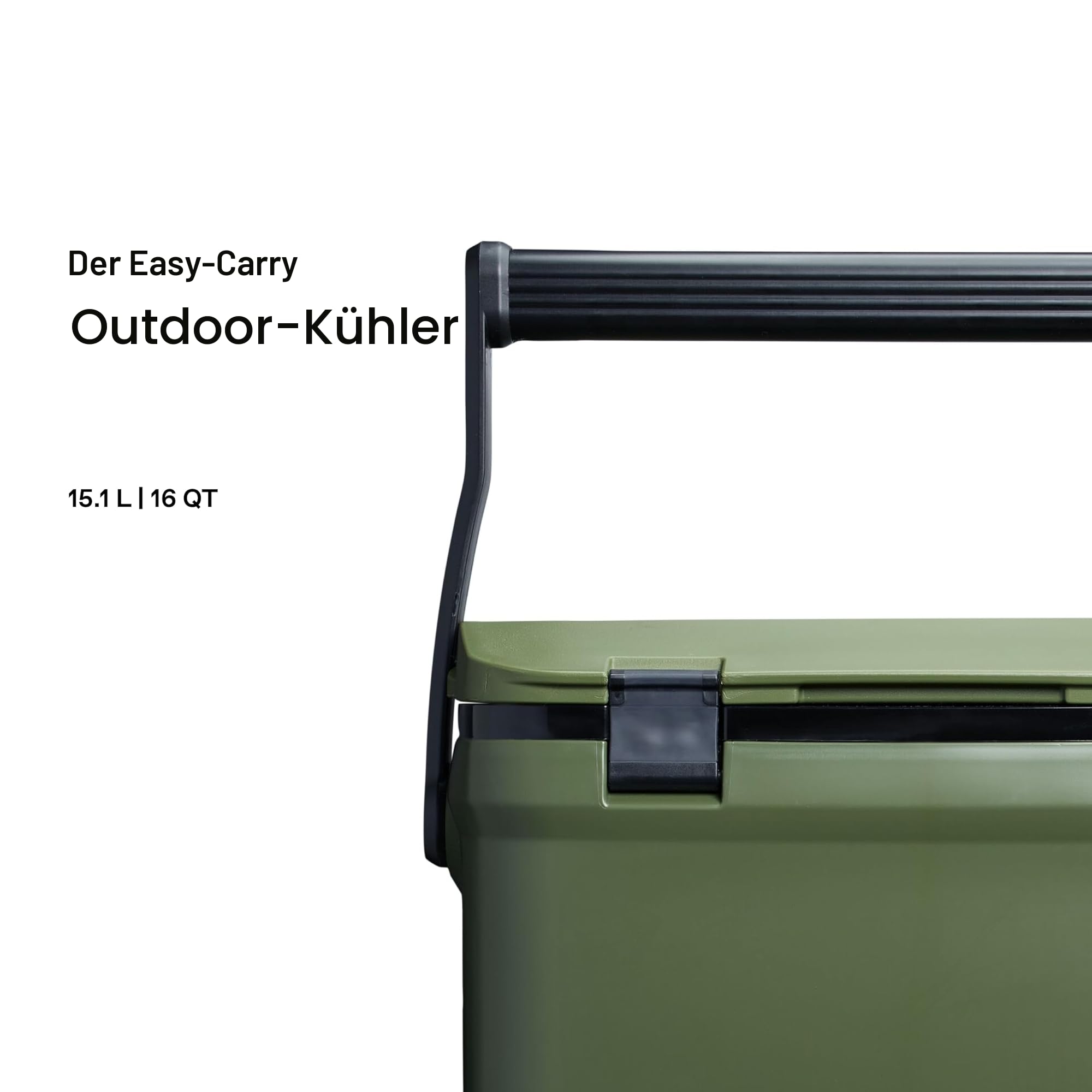 Stanley Adventure Outdoor Cooler 15.1L - Camping Kühlbox - BPA-Frei - Deckel fungiert auch als Sitz - Robuste Isolierbox ohne Strom - Auslaufsicher - Dried Pine 3