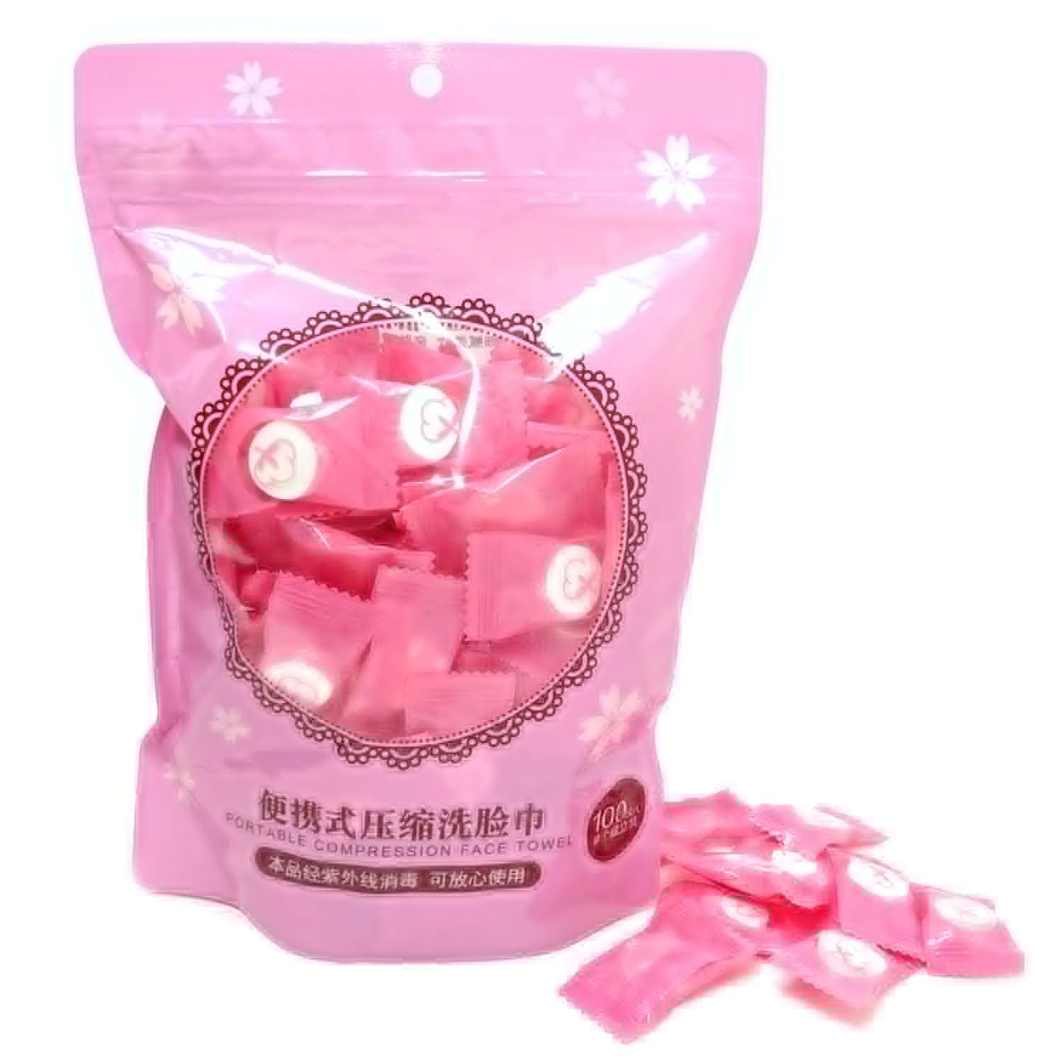 Photo 1 of 100PCS Disposable Towel Portable Compression Face Towel Cotton Washcloth for Home,Travel,Camping and Other Outdoor Activities