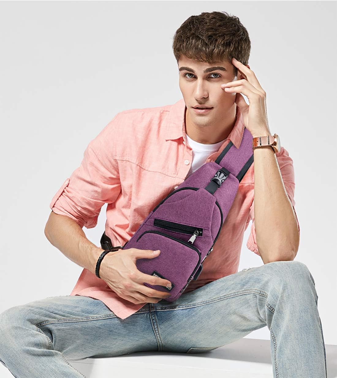 Valigeria per Trekking/Ciclismo/Libri/Viaggio/Sports/Alpinismo Arancia FANDARE  Zaino Monospalla Unisexe Borsa a Tracolla Uomo Donna Borsa Sportiva Sling  Bag urban-earth.co.uk