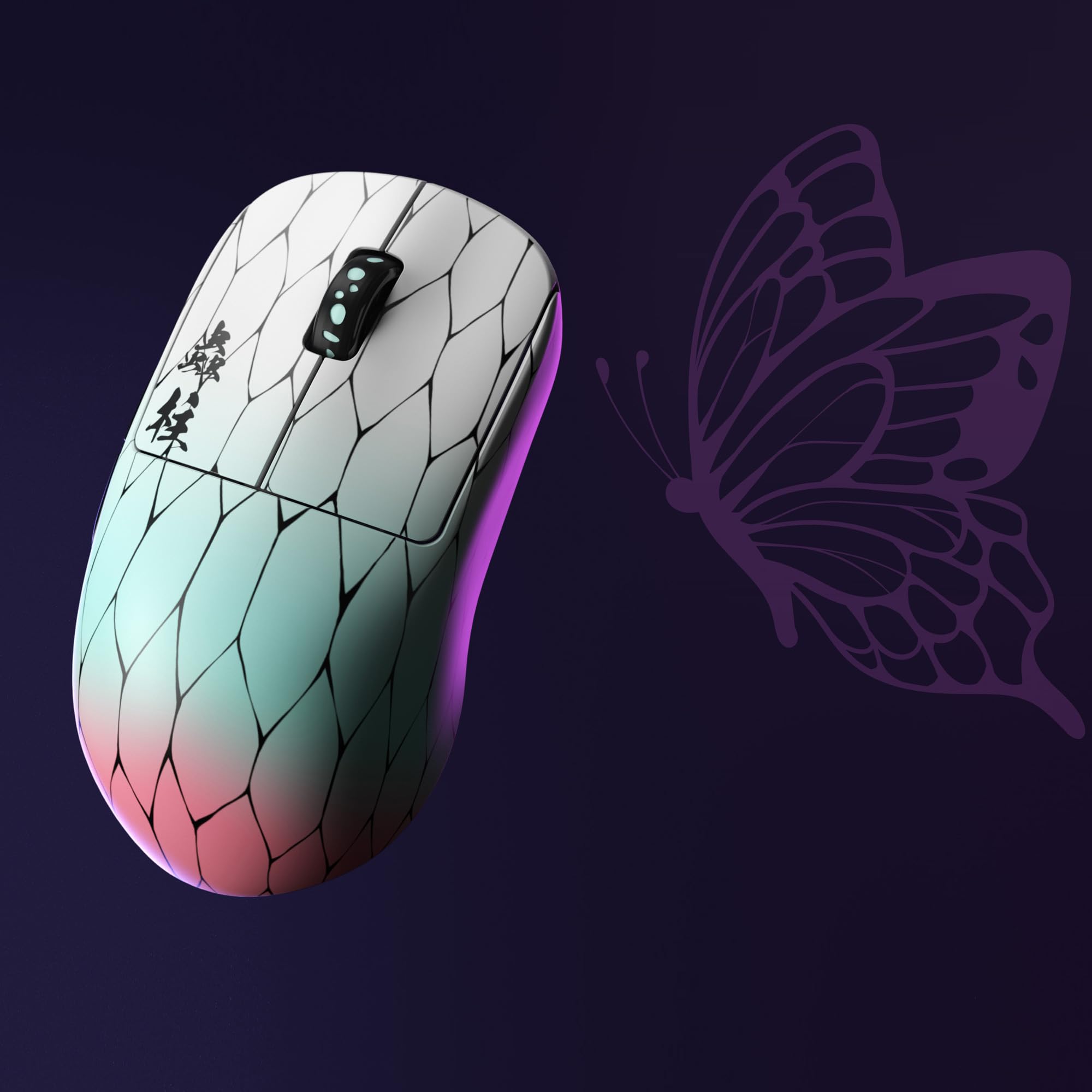 Pulsar Gaming Gears [Pulsar x Demon Slayer X2H Mini Wireless Gaming Mouse, Ultra Lightweight Collectible Mouse, Symmetrical PC Mac Computer Mice, Optical Switch, 26000 DPI (Superglide Included)