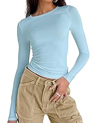 Abardsion Women's Long Sleeve Shirts Spring 2025