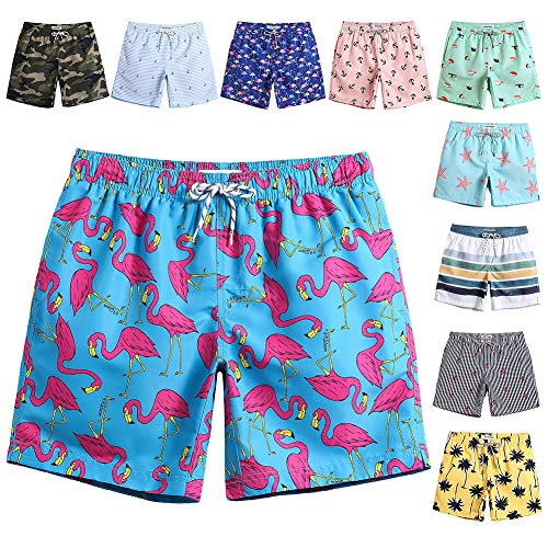 flamingo swim trunks