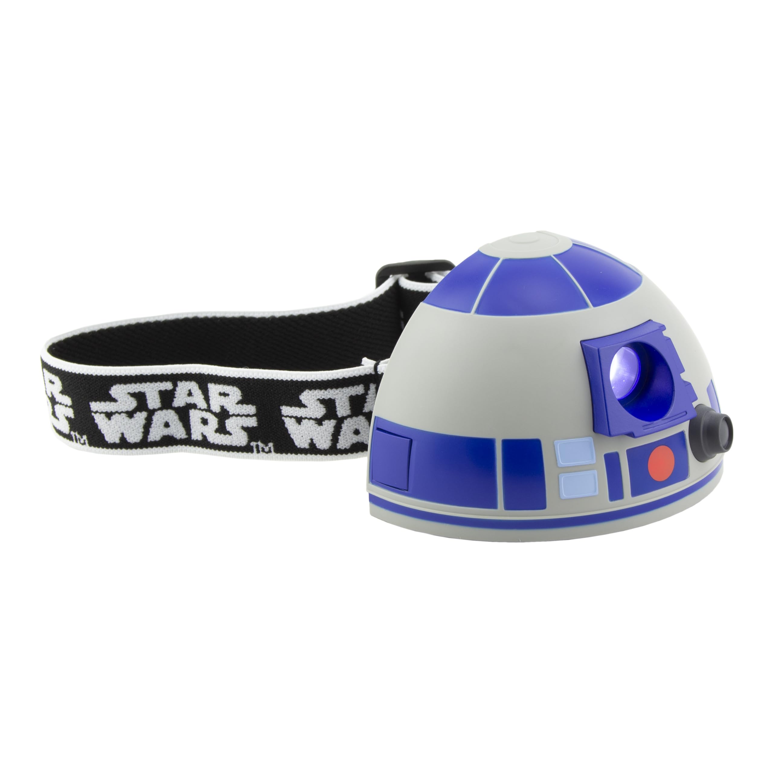 Paladone Star Wars R2-D2 Head Torch Flashlight Kids Headlamp for Outdoors and Reading Light