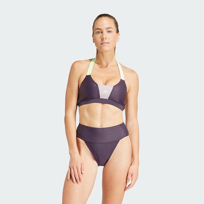Femme Sportswear Colorblock Bikini, Aurora Black/Preloved Fig, S — photo 2 sur 6