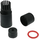 Maxmoral 10 Sets Waterproof Connector Ethernet Cable Surveillance Camera Tail Line Waterproof Cap Outdoor Network IP Camera Tail Fiber Cable Connection Cover Adapter Rainproof Protector RJ45 Black