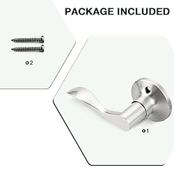GOBEKOR 10 Pack Dummy Lever Door Handle Satin