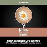 Ninja Extended Life Ceramic Frying Pan 20cm Non-Stick Induction Terracotta Grey view 4