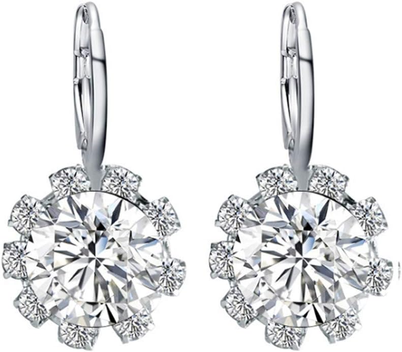 DEtrade Exquisite Frauen Ohrringe Zirkon Multi-Color Fashion Einfache