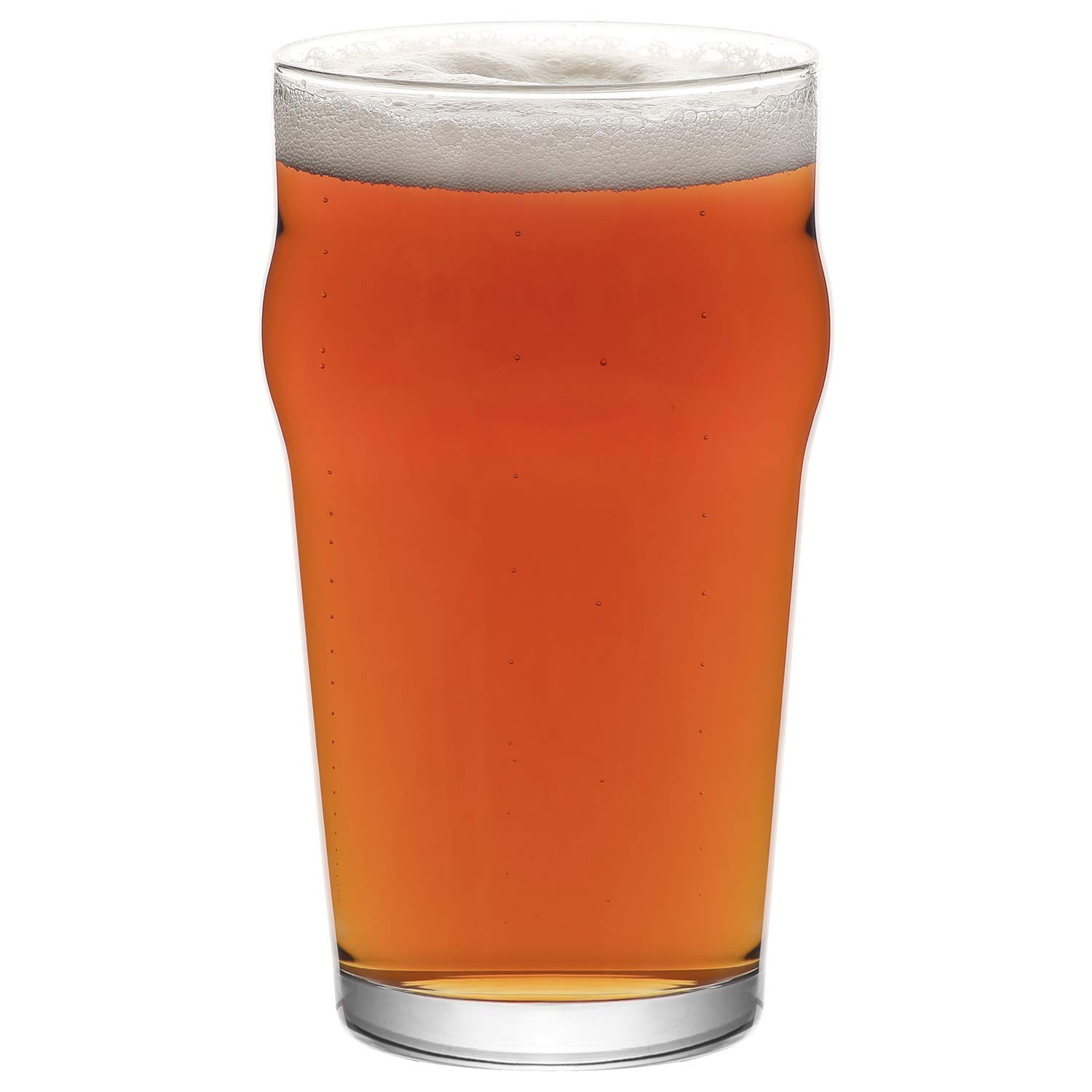 LAV Pint Glasses 6-Piece, 19 Oz Beer Glass Set with Traditional British Pub Design, Durable Craft Beer Ale Drinking Glasses Set of 6, Lead-Free &amp; Easy Stacking