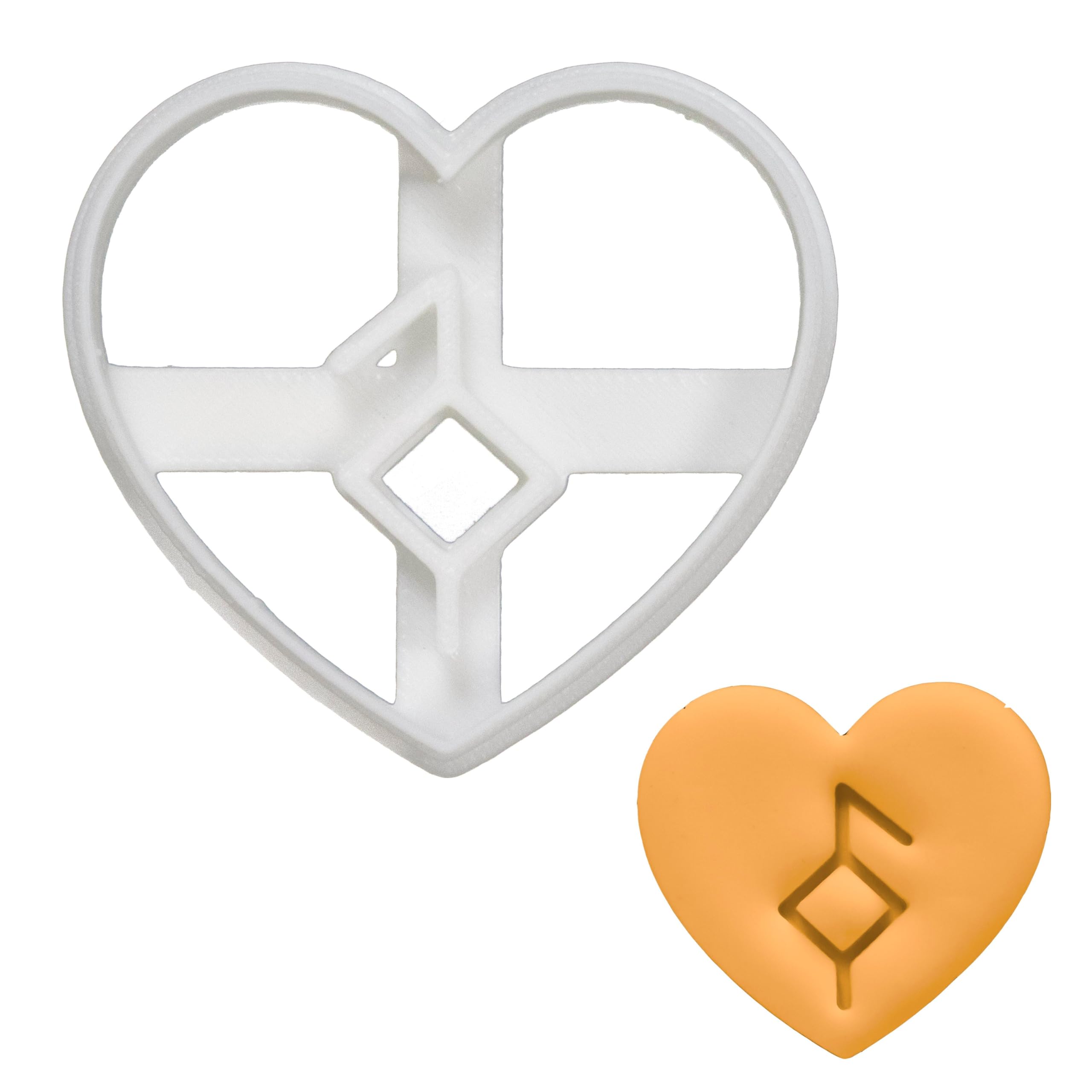 BAKERLOGY Nordic Rune - Good Health Cookie Cutter - Detailed Biscuit Cutter Design for Baking and Crafts, Ideal on Fondant, Dough, Clay