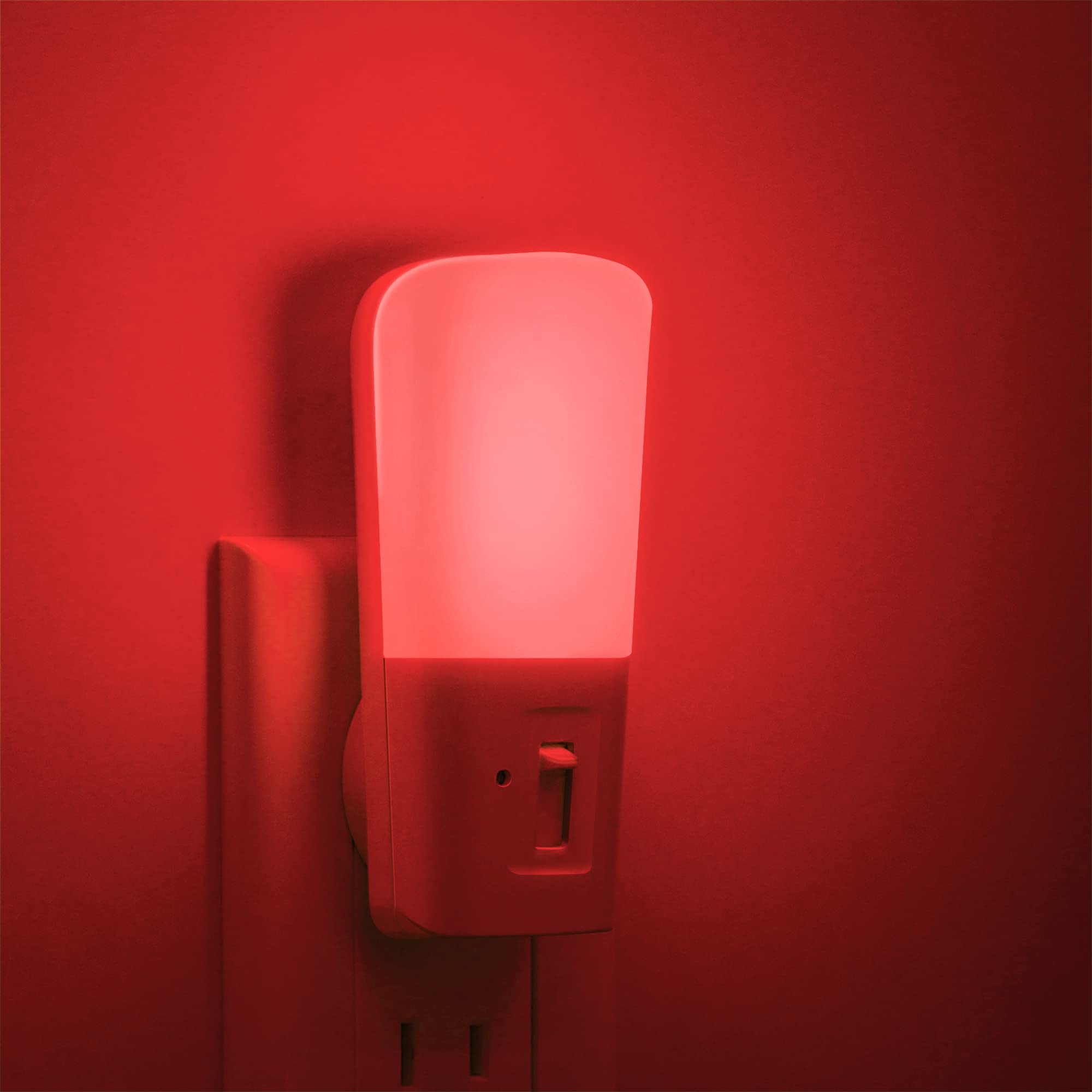 Photo 1 of LOHAS Red Night Light Plug in, Dimmable Light LED Night Lights with Dusk to Dawn Sensor, Adjustable Brightness Red Light for Nursery Kids Room Hallway Kitchen,Christmas Gift 2 Pack