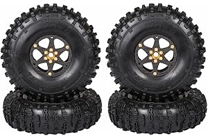 RhinoRC MOZA 2.2inch Competition Tires Super Sticky with Narrow Carbon Fiber Aluminum 2.2 inch Wheel Rim N2401 for Pro and Sp