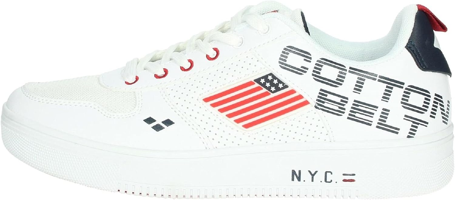 COTTON BELT Men's Lace Up Sneakers in Synthetic Leather and Amazon.co
