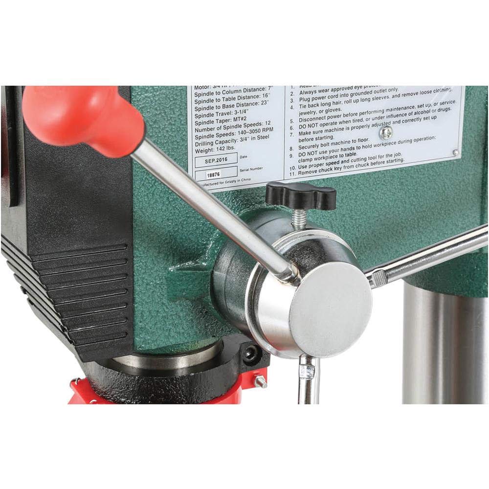Grizzly G794312 Speed HeavyDuty Benchtop Drill Press