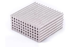 MJQDCX Set of 300 2X1Mm Magnets, Mini Small Round Magnets for Crafts, Whiteboard, Kitchen Cabinet…