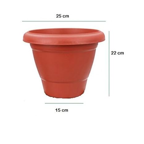 First Smart Deal 10 Inch Planter Pot Pack of 8 - Brown