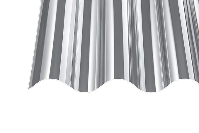 Acryl Wellplatten Profilplatten P5 Sinus 177/51 klar ohne Struktur 3 mm (2500 x 920 x 3 mm)