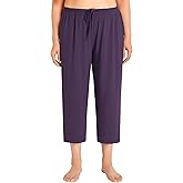 Esenchel Women's Plus Size Capri Pajama Pants Rayon Sleep Capris