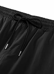 JMIERR Mens Casual Cargo Pants Elastic Waist