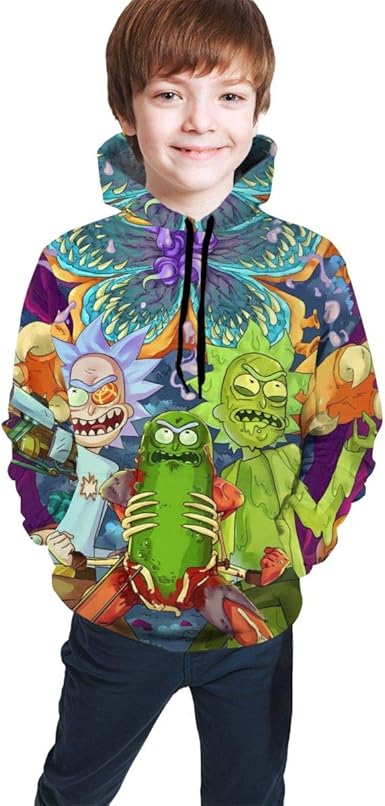 rick and morty hoodie kids
