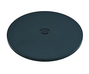 Cedmon Heavy Duty Lazy Susan Turntable Organizer Acrylic 9 inch Organizers for Kitchen Corner Cabinets Spice Rack Cake Decorating TV Laptop Computer Monitor Black (9inch)