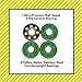 Yellow Jacket Premium Fidget Spinner Replacement Bearings, 1 Ceramic Spin Bearings, 3 Steel Jungle Green Counterweight Bearings