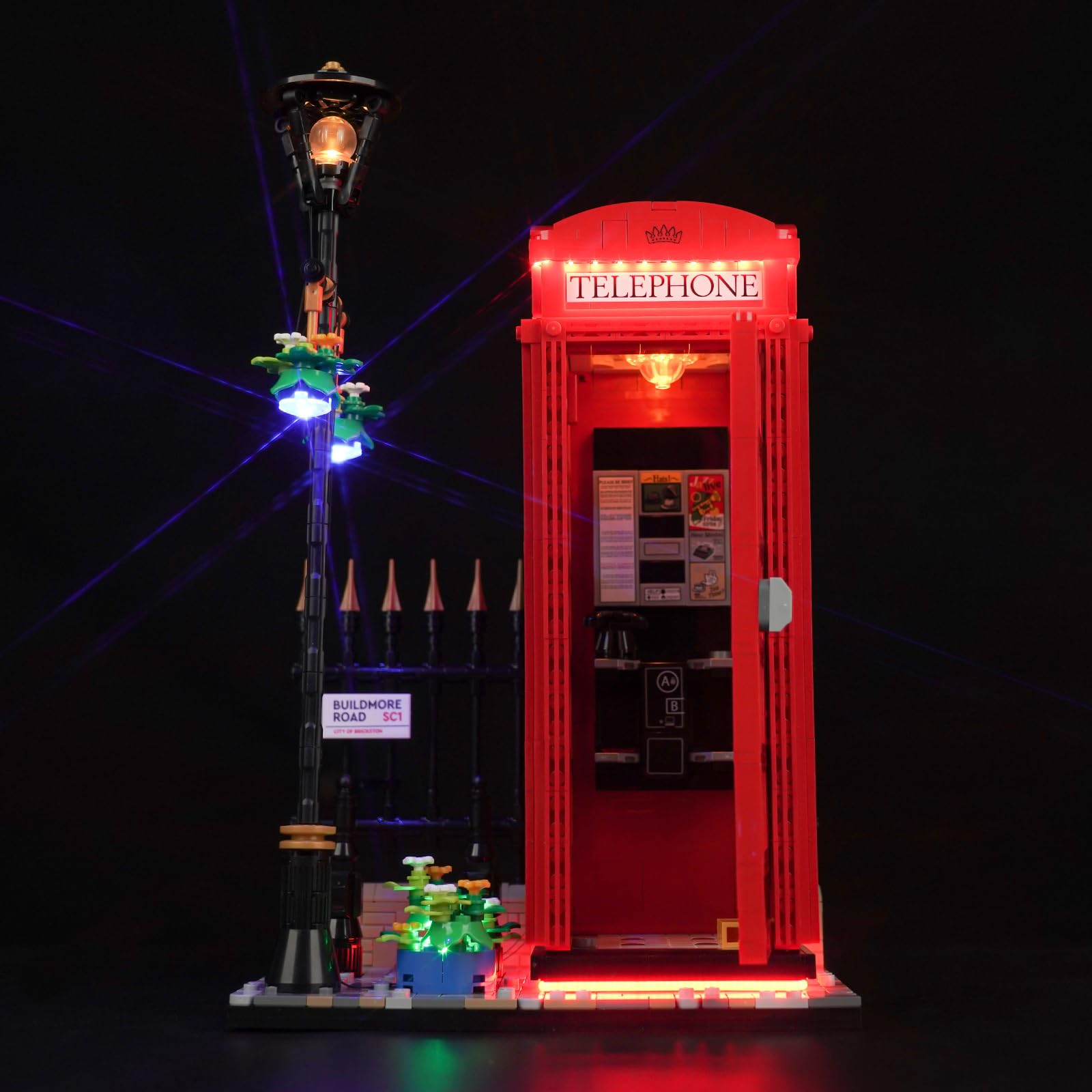Light Kit for Lego Red London Telephone Box, Lighting Set for Lego 21347 Red London Telephone Box - Not Include Models, Just Light Kit — image 1