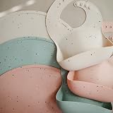 Mushie Silicone Placemat for Kids Non-Slip Vanilla Confetti 48 x 23 cm view 3