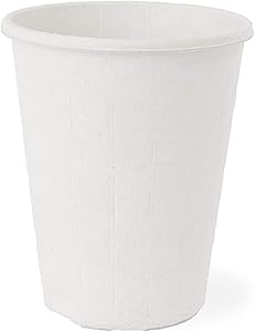 Zume Premium Compostable, Eco Friendly, Disposable, 8 oz Hot & Cold Beverage Cup, White (Pack of 25)