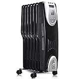 COSTWAY Oil Filled Radiator Heater, 1500W Portable