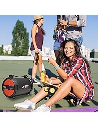 axess spbt1040 bk HiFi Micrófono de altavoz con bluetooth y altavoz con 2 entradas de micrófono y 1 de 6 pulgadas incluido, color negro Negro