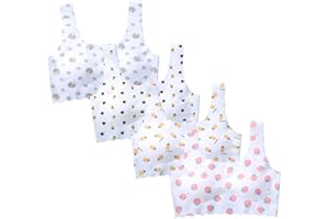 MOOKIRAER Girls Training Bra-Racerback Sports Seamless Bras, Teen Bra Comfort Seamless, Girls Bra with Removable Mini-A Cup Pad