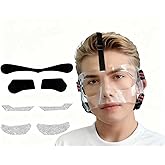 Nose Guard for Broken Nose Protective Face Masks for Basketball and Soccer Sports Adjustable Face Mask with Foam Padding for Men and Women with Drill