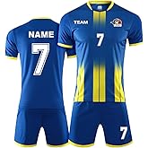 LAIFU Personalized Soccer Jerseys for Men Women Kids Adults Custom Soccer Shirt and Shorts with Name Number Logo