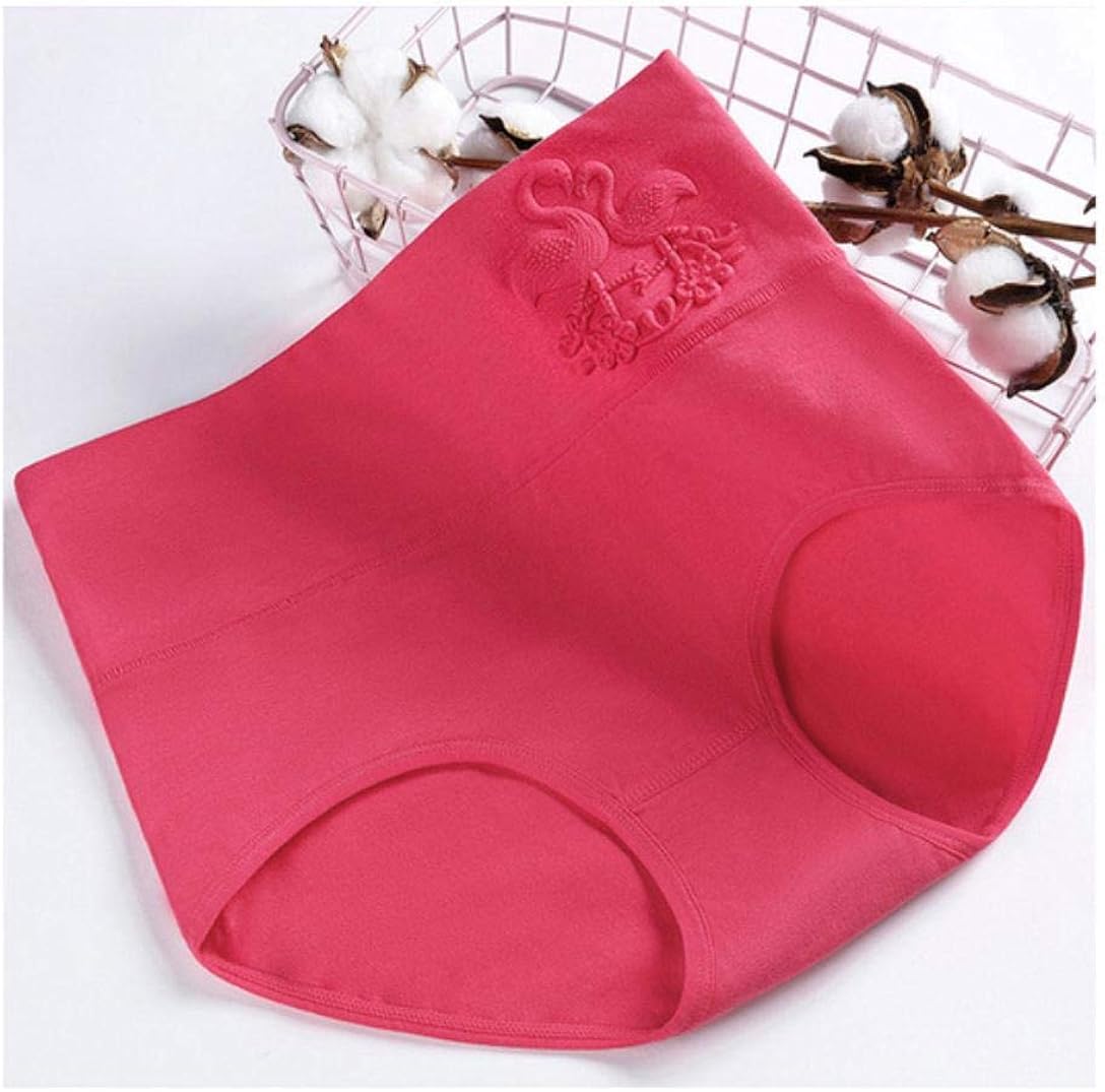 Women's Underwear Cotton Embossed swan Large Size L/XXL Tighten The Abdomen Hips Ladies Briefs