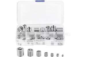 60Pcs Steel Wire Thread Inserts 3mm-12mm Helical Repair Wire Screw Set for Enhanced Bolt Connection Durability Threaded Inser