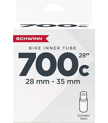 Chambre à Air de VéLo 700X35C/38C/40C/43C avec Schrader 48Mm, Paquet de