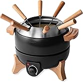 Boska Electric Fondue Set Party 2.3 L - Electric Fondue - For Cheese Fondue, Chocolate Fondue, Hotpot - Temperature Control - 2.3 Litres - Fondue Device