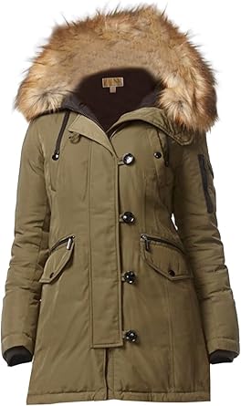 michael kors parka olive
