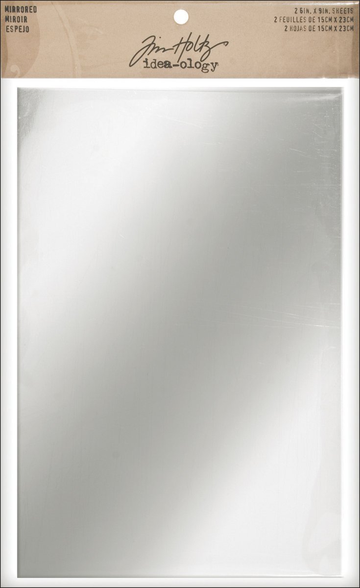Tim Holtz idea-ology Mirrored Sheets, Pack of 2,,9x6 Inches