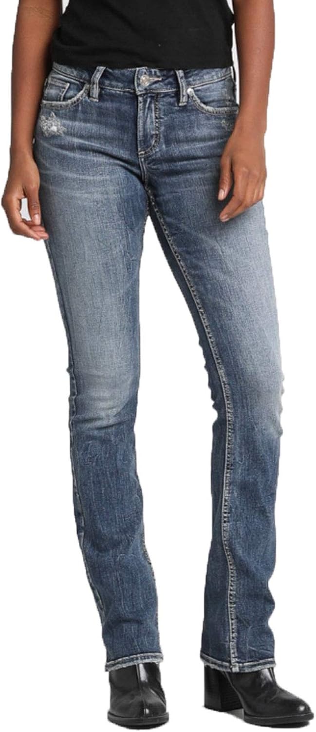 Silver Jeans Co. Women's Elyse Relaxed MidRise Slim