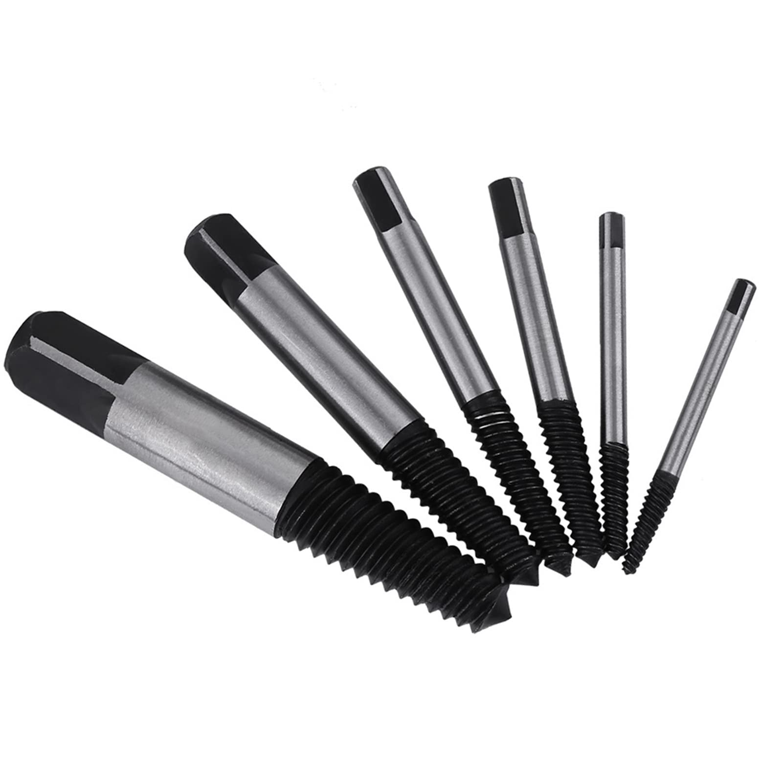 Damaged Screw Extractor Set, Bolt Extractor Set - 6pcs HSS Screw Removal Tool for Home Use