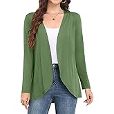 Yincro Women's Long Sleeve Cardigan Lightweight Soft Open Front Casual Cardigans